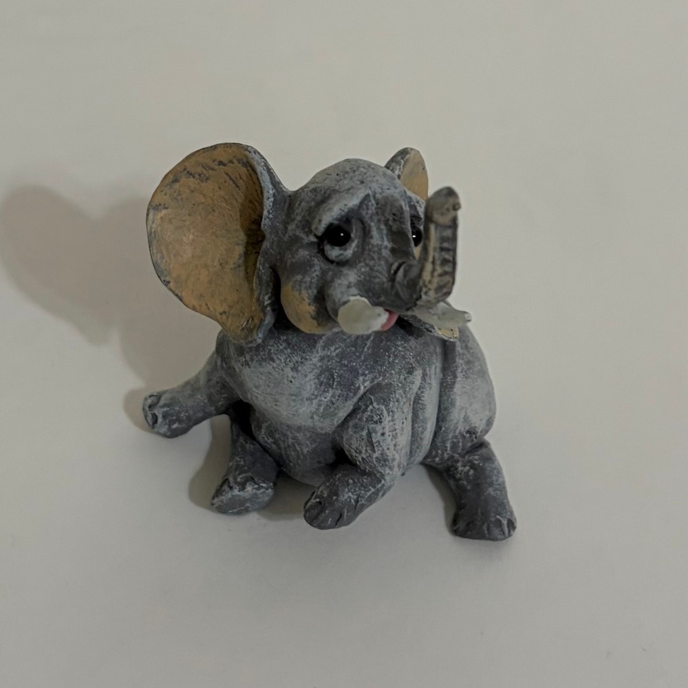 Vintage Pete Apsit NOAH'S ARK Elke Elephant Single Animal Figure 1990's Biblical